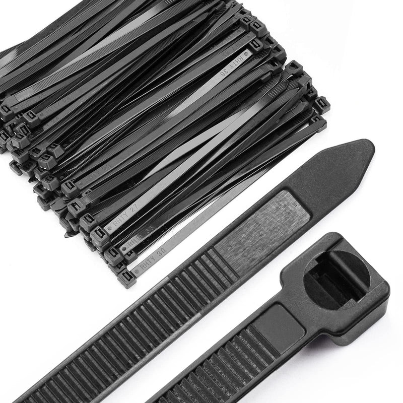  [AUSTRALIA] - OneLeaf Cable Ties 8 Inch Heavy Duty Zip Ties with 120 Pounds Tensile Strength for Multi-Purpose Use, Self-Locking UV Resistant Nylon Tie Wraps, Indoor and Outdoor Tie Wire.120 Pcs Black 120 Pack - 8 inch 120 Pounds