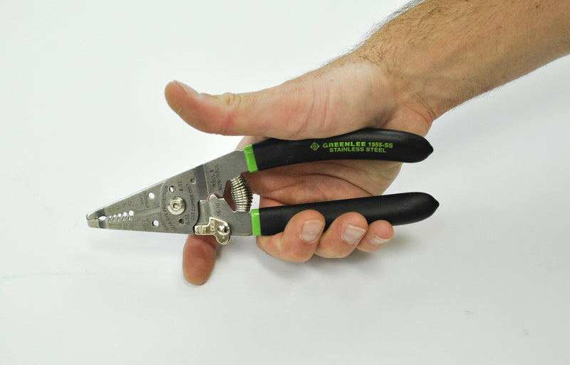  [AUSTRALIA] - Greenlee Hand Tools Stainless Steel Wire Stripper Pro (1956-SS), 6-14AWG