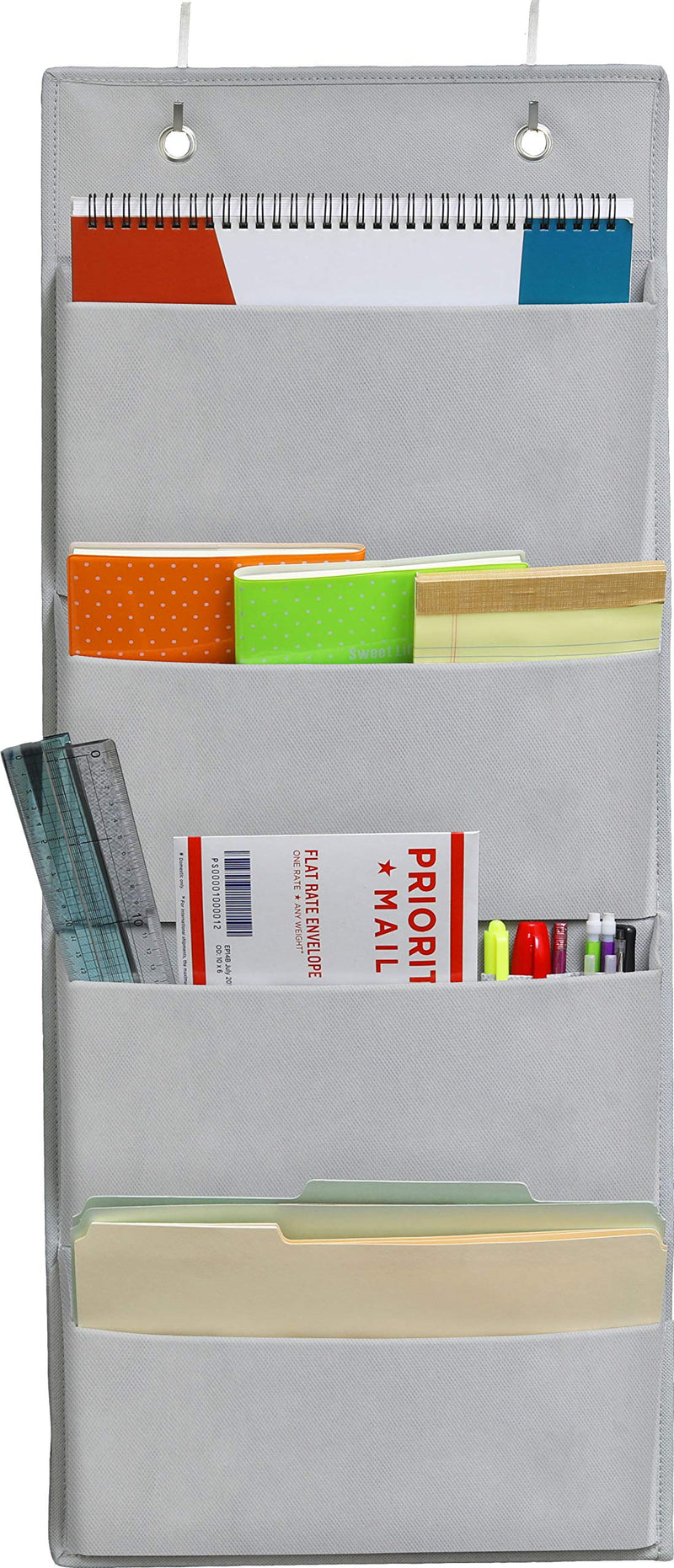 4 Pockets - Wall Mount/Over Door Office Supplies File Document Organizer Holder Standard - LeoForward Australia