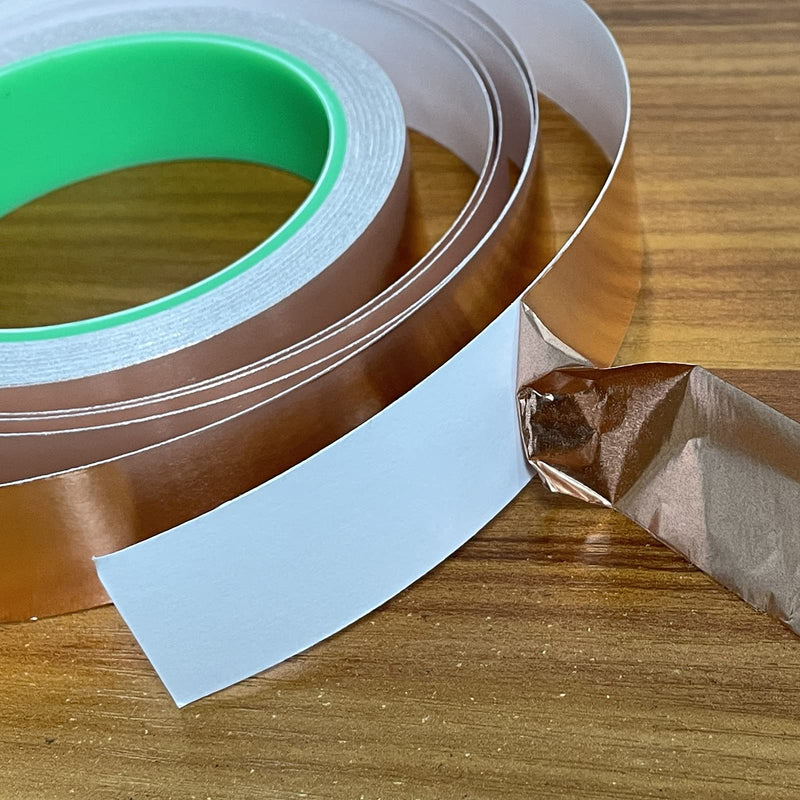  [AUSTRALIA] - ANGKEEL Copper Foil Tape Cu≥99.98% Double Sided Conductive 1 inch x 50 Feet RF Metal Adhesive Tape for Grounding, EMI & Guitar Shielding, Stained Glass, Arts & Crafts, Electric Repairs, Soldering