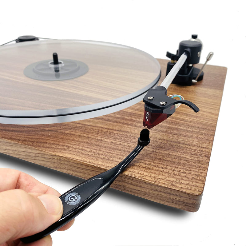  [AUSTRALIA] - GrooveWasher SC1 Stylus Cleaning Brush to Clean LP Record Player Cartridge Needle – Anti-static Easy-grip Handle for Harmless & Easy Dirt & Dust Removal from Turntable Stylus