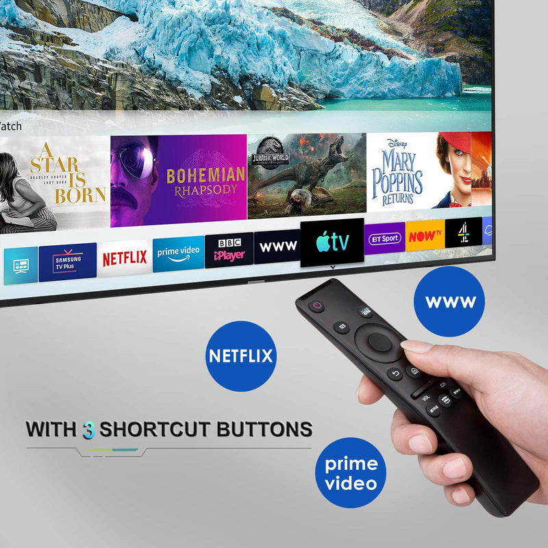 EWO'S Universal Remote Control for All Samsung TV LED QLED UHD SUHD HDR LCD Frame Curved HDTV 4K 8K 3D Smart TVs, with Buttons for Netflix, Prime Video, WWW - LeoForward Australia