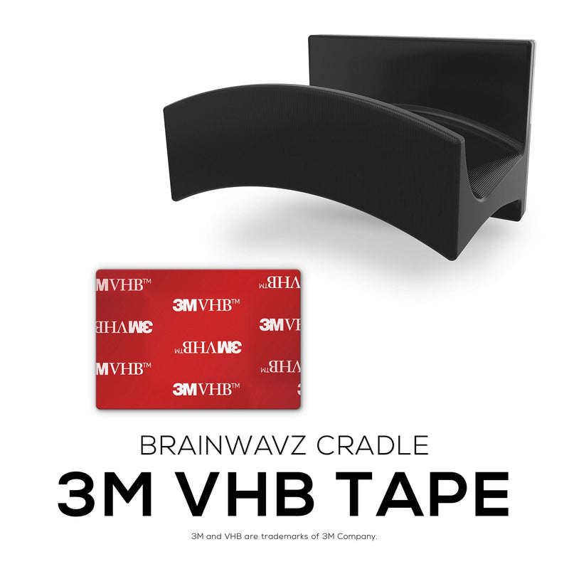  [AUSTRALIA] - BRAINWAVZ Cradle Large - 2PK - Headphone Stand Holder, Universal Hanger for Sennheiser, Sony, Bose, Beats, AKG, Audio-Technica, Gaming Controller, Cables, Gamepad & Other Gaming Accessories Hook 2 Pack