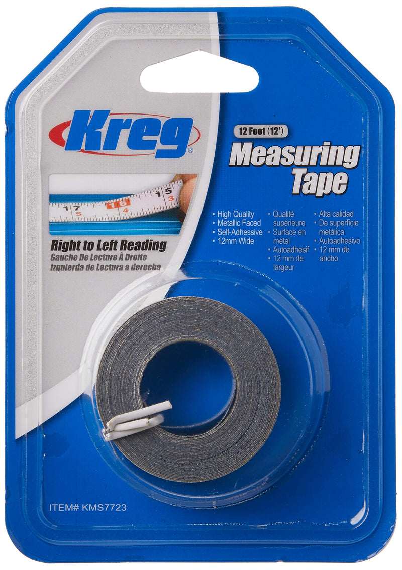 Kreg KMS7723 1/2-Inch Self-Adhesive Measuring Tape Original Version - LeoForward Australia