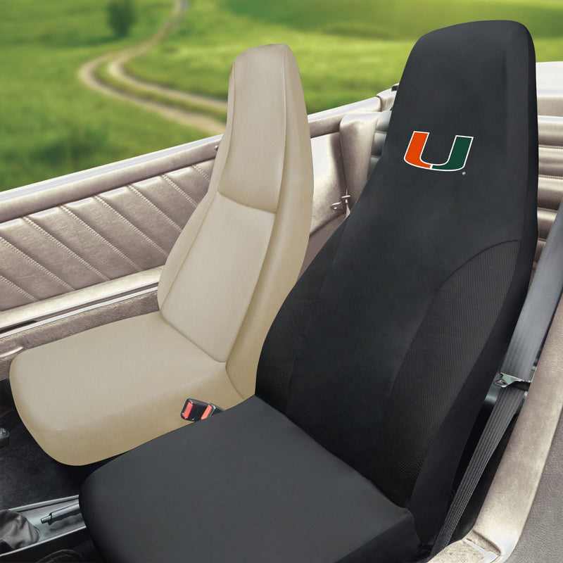  [AUSTRALIA] - FANMATS NCAA University of Miami Hurricanes Polyester Seat Cover