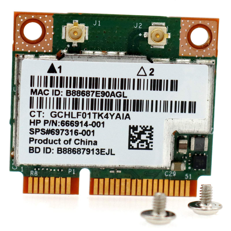  [AUSTRALIA] - Deal4GO BCM943228HMB BCM43228 802.11n 300Mbps Dual Band Half Mini PCie Wireless WiFi Card Bluetooth 4.0 for HP 850 840 820 G1/745 G2/840 G3 ProBook 450 445 440 430 G2 666914-001