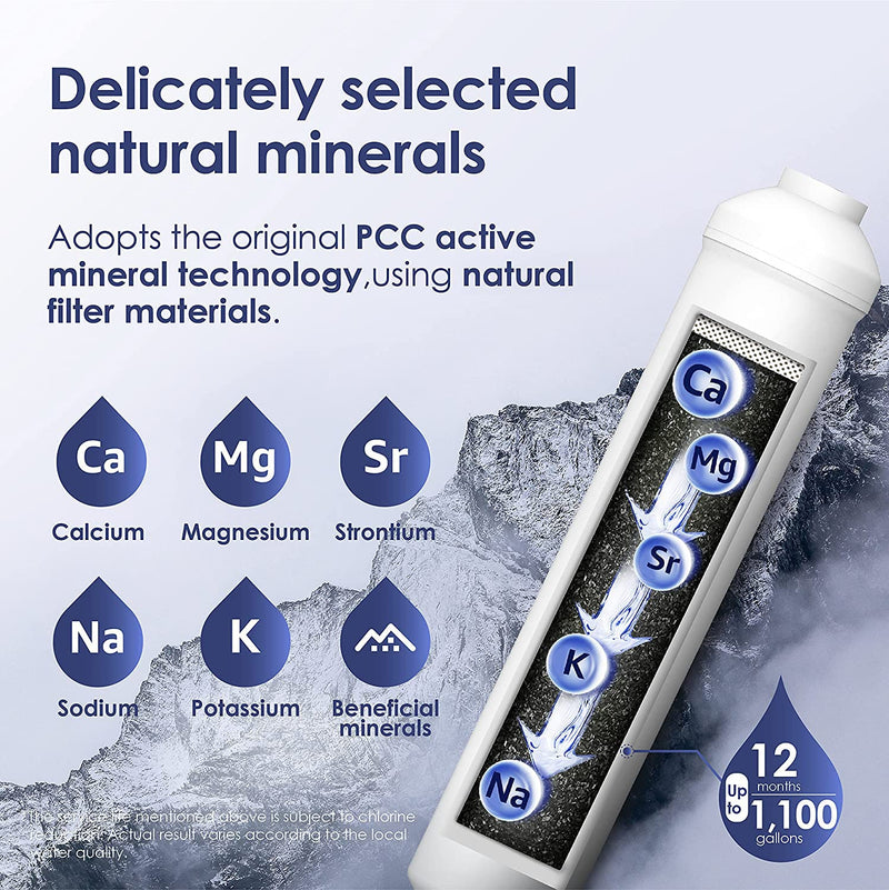  [AUSTRALIA] - Waterdrop Remineralization Inline Water Filter, 1/4" Quick Connect Post Filter for Reverse Osmosis Filter System, Restore Essential Minerals (1)