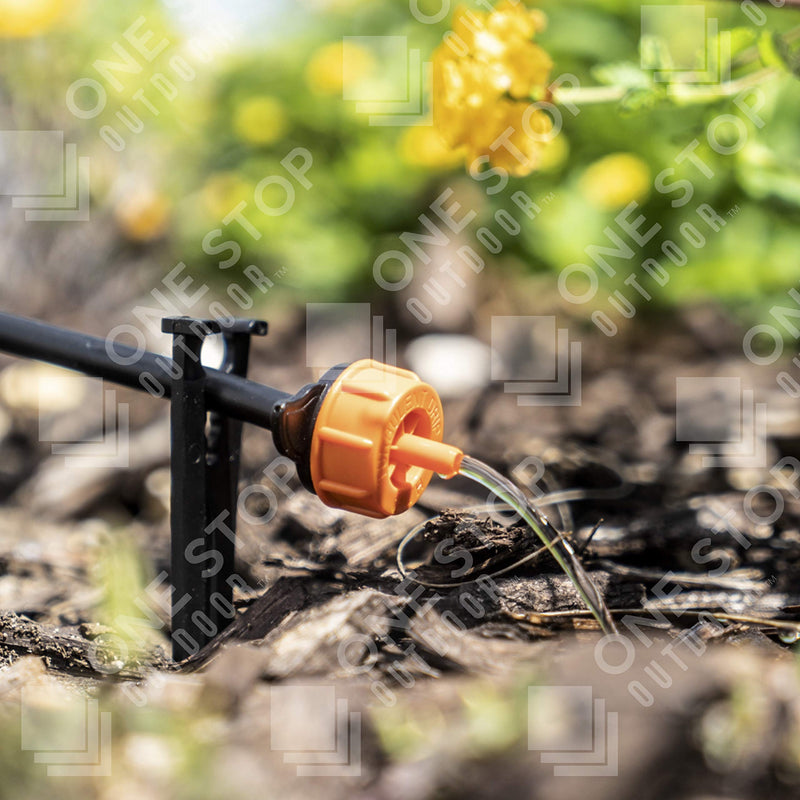  [AUSTRALIA] - One Stop Outdoor (50-Pack) - 4 Gallons Per Hour Pressure Compensating Orange Drip Emitters - Premium Drippers for Drip Irrigation (4 Gallons Per Hour)
