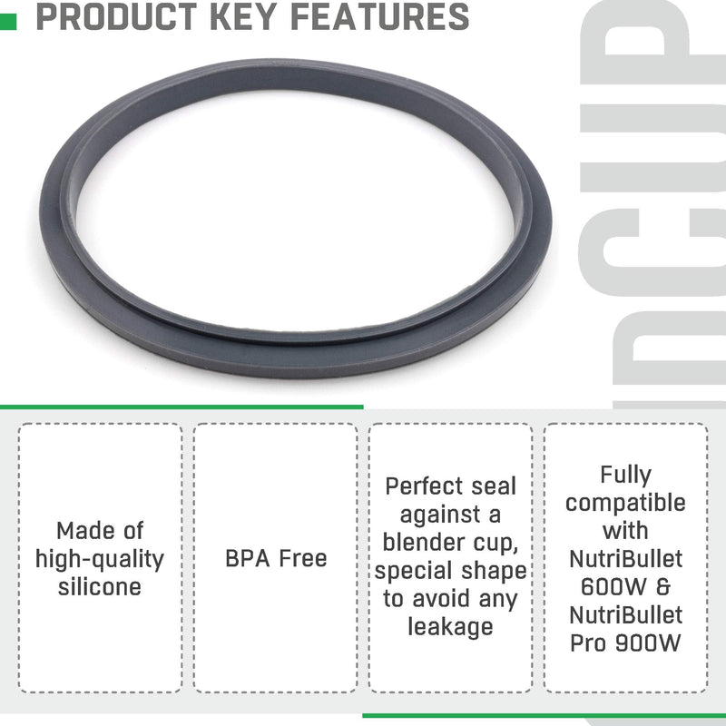  [AUSTRALIA] - Gasket Replacement Rubber Ring Seal Rings Gaskets Part for Nutribullet Replacement Parts Accessories Blender 900 Series 600W and 900W