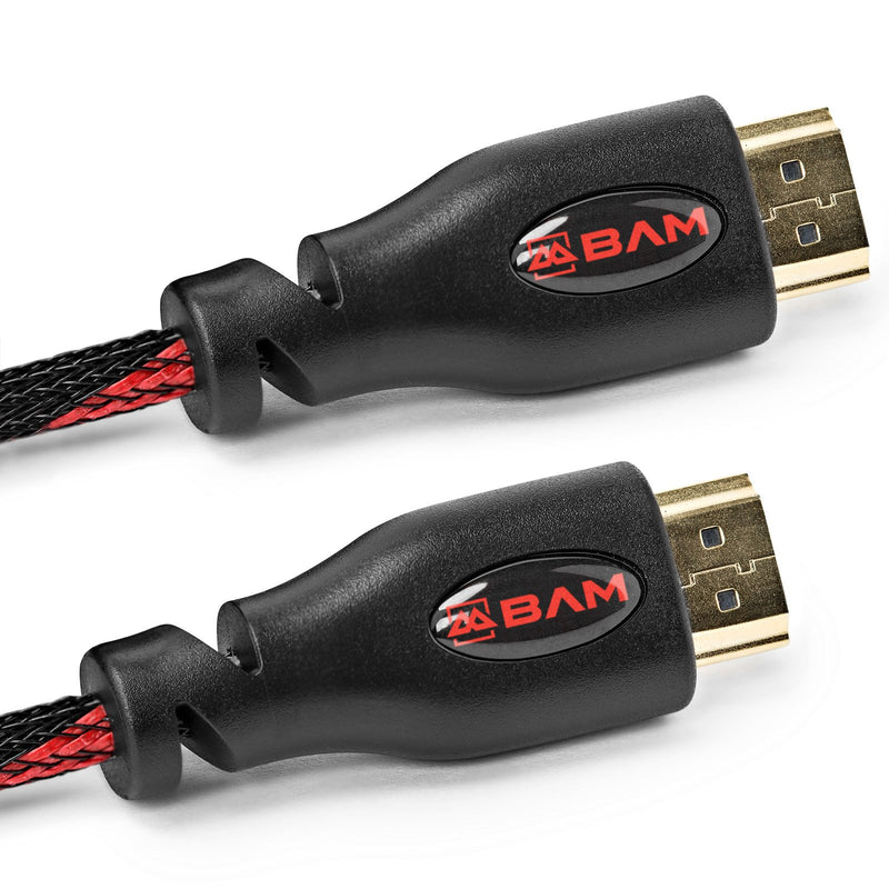 BAM 3 Pack High Speed 4K HDMI Cables - 10' Long 10 Feet - LeoForward Australia