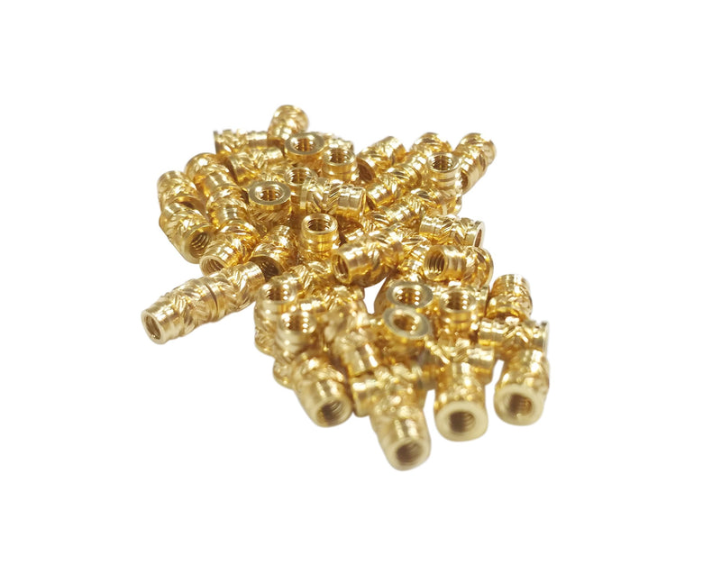  [AUSTRALIA] - [initeq] #10#10-24 and #10-32 Threaded Heat Set Inserts for 3D Printing Brass Thread Insert Nuts for Plastic (20, 10-32 Short) 20 #10-32 Short