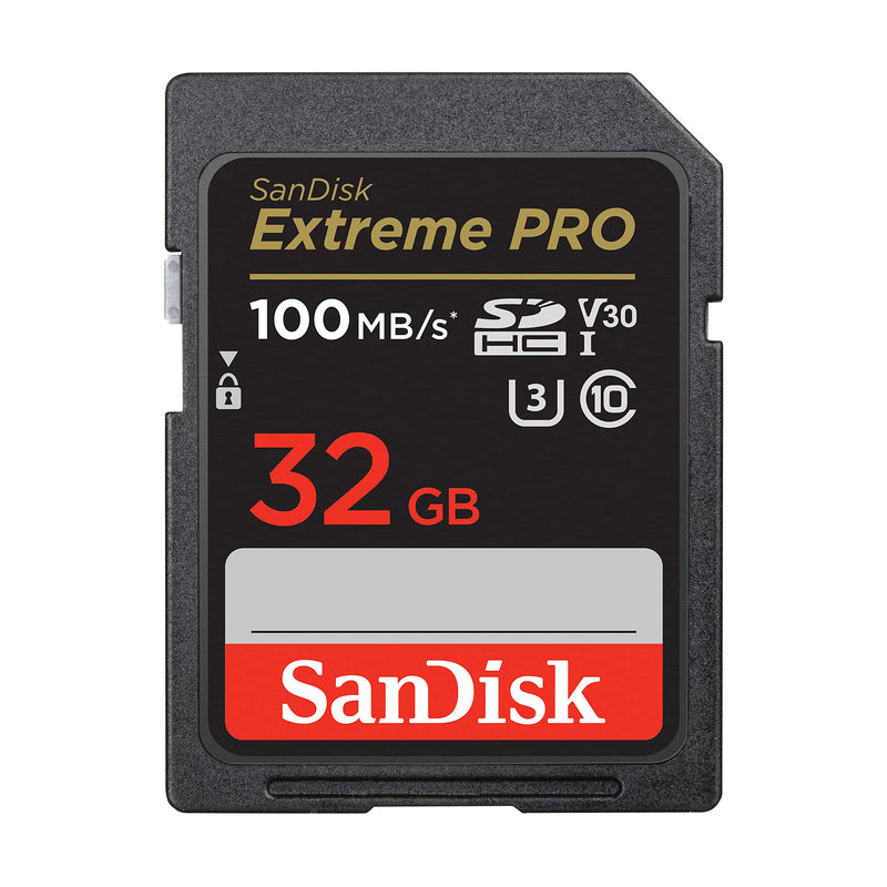  [AUSTRALIA] - SanDisk 32GB Extreme PRO SDHC UHS-I Memory Card - C10, U3, V30, 4K UHD, SD Card - SDSDXXO-032G-GN4IN & Master Lock Python Cable Lock, Cable Lock with Keys, Trail Camera and Kayak Locking Cable, 8417D