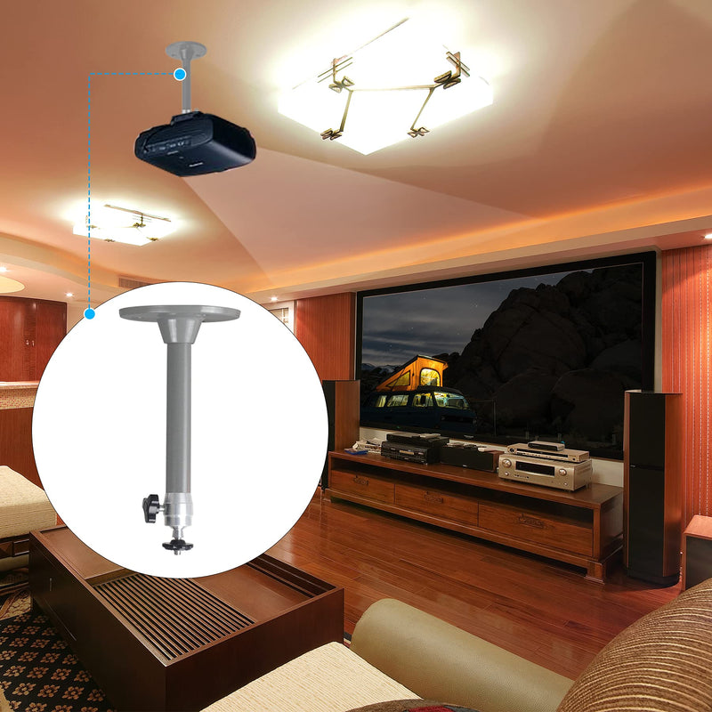  [AUSTRALIA] - YiePhiot Mini Ceiling Wall Projector Mount Stand Compatible with QKK, DR.J, DBPOWER, Anker, VANKYO, AAXA, Jinhoo, PVO, TMY, AuKing and Most Other Mini Projector (175mm, Gray)