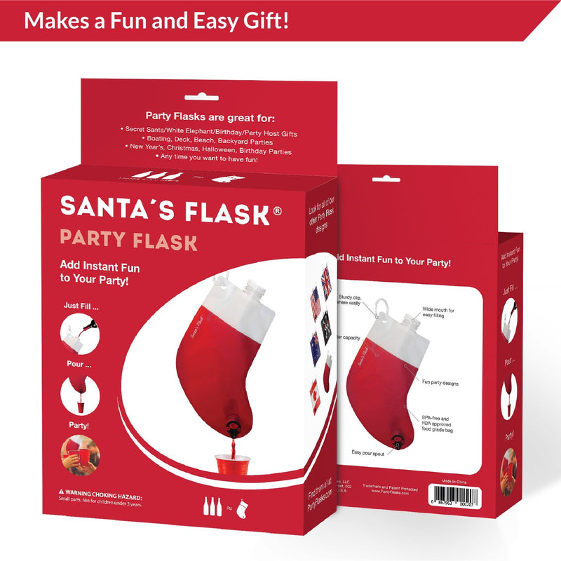  [AUSTRALIA] - Party Flasks Santa Drink Beverage Dispenser Funny Holiday Gag Gifts for Liquor and Wine for Christmas Party Celebration 1