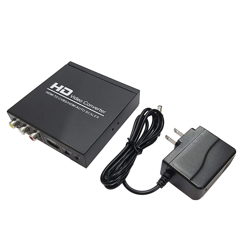  [AUSTRALIA] - YOTOCAP HDMI to RCA and HDMI + 3RCA CVBS AV Converter HDMI to Composite Converter Zoom in/Out Function Composite Video Audio Adapter Splitter Support 1080P PAL NTSC for HD TV Camera HDMI to HDMI+CVBS