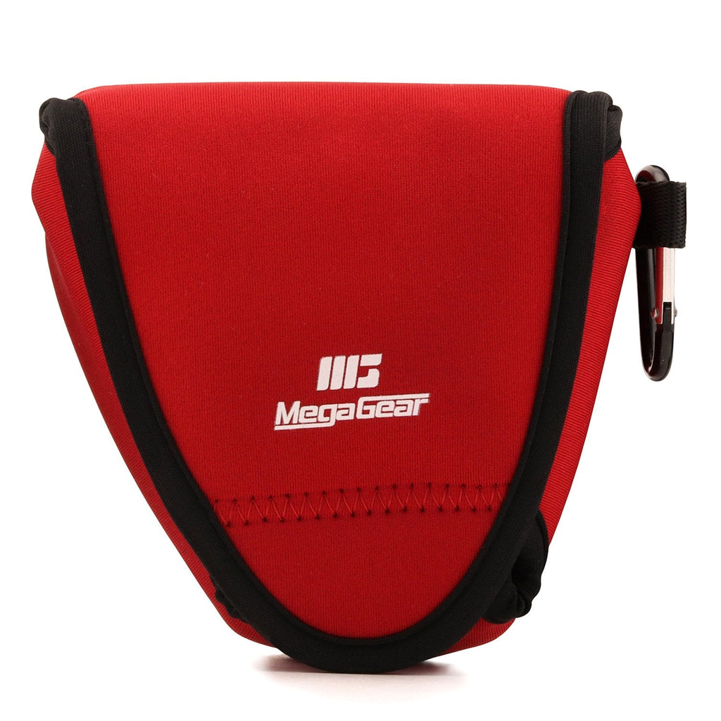  [AUSTRALIA] - MegaGear Fujifilm X-E3 (23mm & 18-55mm) Ultra Light Neoprene Camera Case, with Carabiner - Red - MG1337