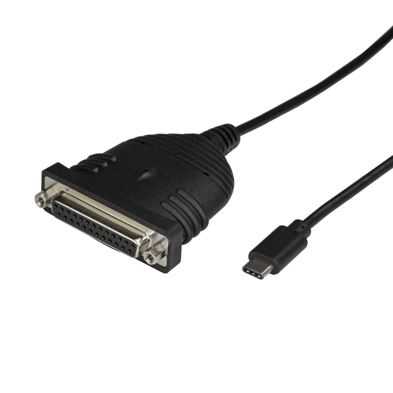  [AUSTRALIA] - StarTech.com USB C to Parallel Printer Cable - DB25 Female Port for IEEE1284 Printers - Bus Powered - Printer Cable Adapter - USB to DB25 (ICUSBCPLLD25) USB-C to Parallel (DB25) 6ft