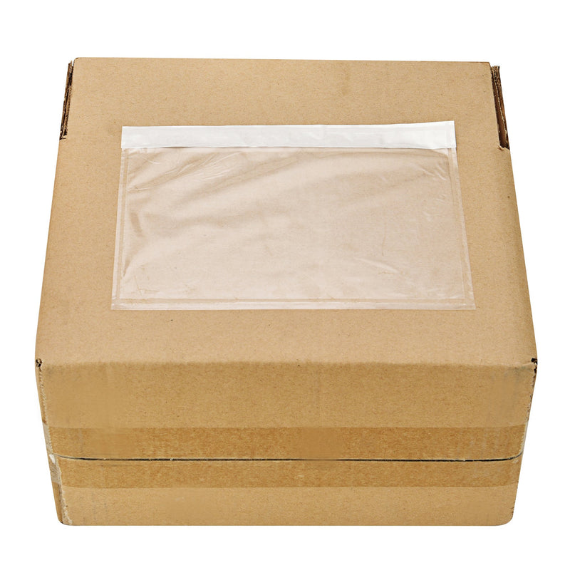 SJPACK 7.5" x 5.5" Clear Adhesive Top Loading Packing List, Label Envelopes Pouches - 100 Packs 100 Bags - LeoForward Australia