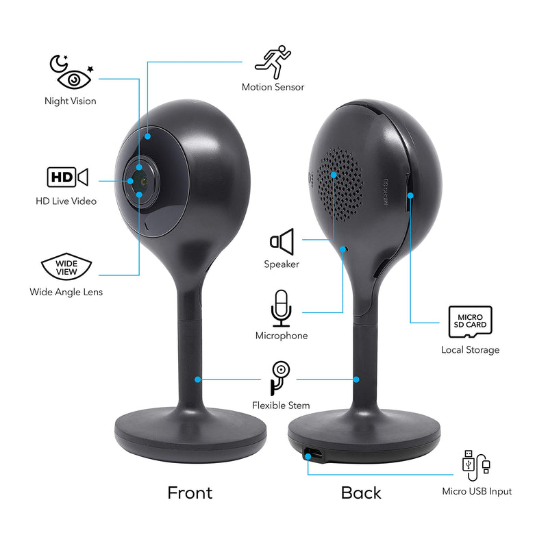  [AUSTRALIA] - Geeni LOOK Indoor Smart Security Camera, 1080p HD Surveillance with 2-Way Talk and Motion Detection, Works with Alexa and Google Assistant, No Hub Required (1 Pack) 1 Count (Pack of 1)