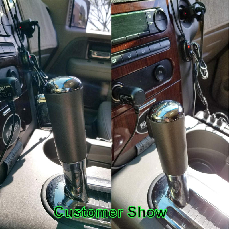  [AUSTRALIA] - BASIKER F150 Shifter Knob Chrome Cap for 2004 2005 2006 Ford F-150 Patent Pending with Stronger Clips - Install in Seconds - Triple Chrome Plated