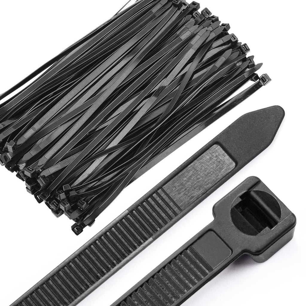  [AUSTRALIA] - OneLeaf Cable Ties 12 Inch Heavy Duty Zip Ties with 120 Pounds Tensile Strength for Multi-Purpose Use, Self-Locking UV Resistant Nylon Tie Wraps, Indoor and Outdoor Tie Wire.Black, 100 Pcs 100 Pack - 12 inch 120 Pounds