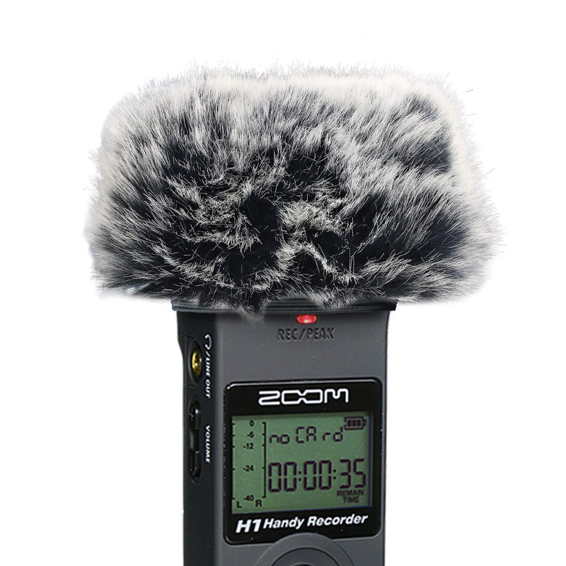  [AUSTRALIA] - YOUSHARES Zoom H1 Recorder Short Furry Outdoor Windscreen Muff, Pop Filter/Wind Cover Shield Fits Zoom H1 Handy Portable Recorder