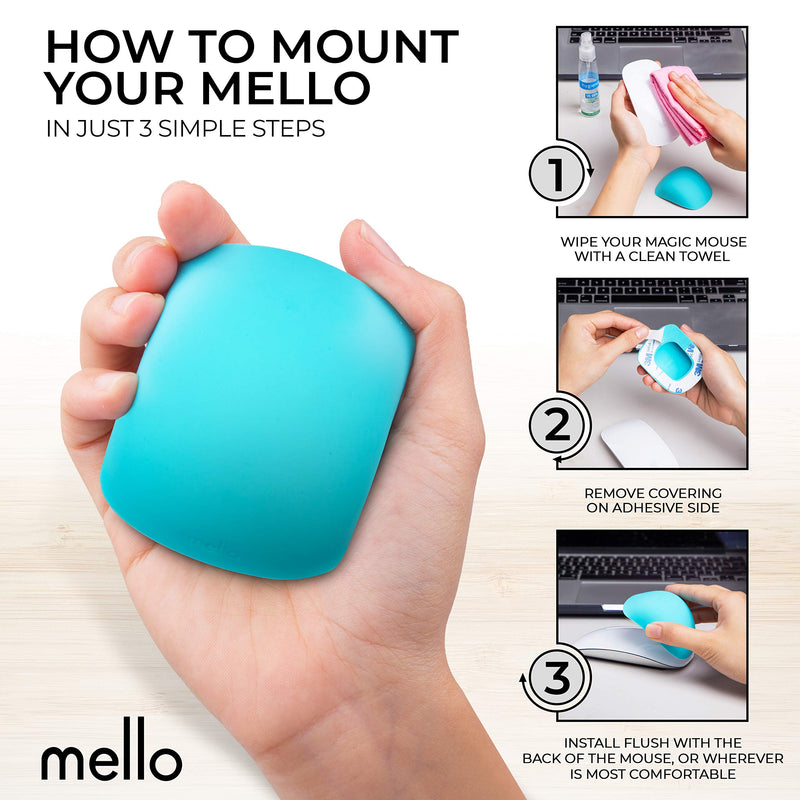 Mello Silicone Cushion Compatible with Apple Magic Mouse 1 & 2 (Glacier Blue) Glacier Blue - LeoForward Australia