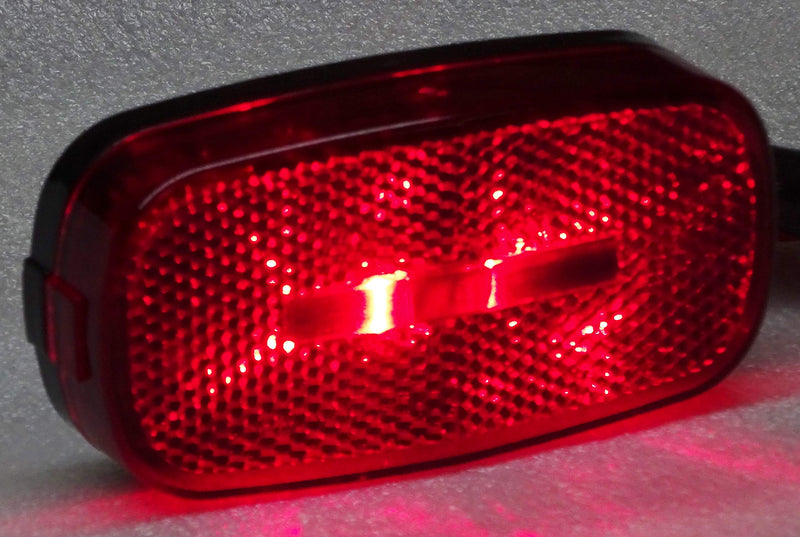  [AUSTRALIA] - Kaper II L14-0104R-BLK Red 2 Diode LED Marker Light