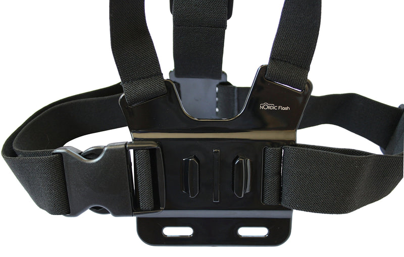  [AUSTRALIA] - Chest Mount Harness for GoPro Cameras - Adjustable Body Strap Rig + 3-Way Adjustment Base with Aluminum Thumbscrew Kit - Fits All Go Pro Hero Models, HERO4, HERO3+ Black Edition - 1 Year Warranty