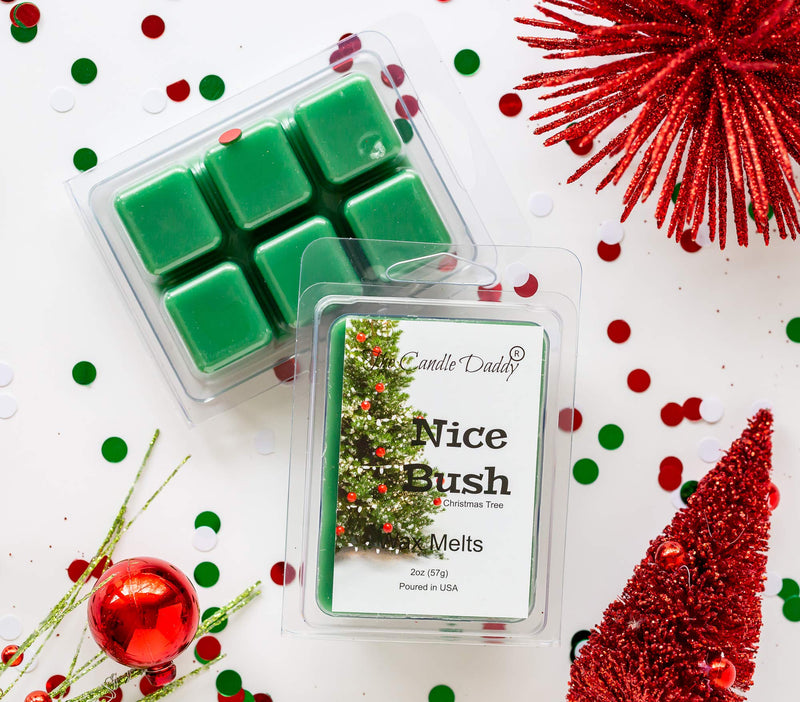  [AUSTRALIA] - The Candle Daddy Nice Bush - Pine Blue Spruce Scent - Maximum Scented Wax Melt Cubes - 2 Ounce - Dirty Santa Claus Christmas