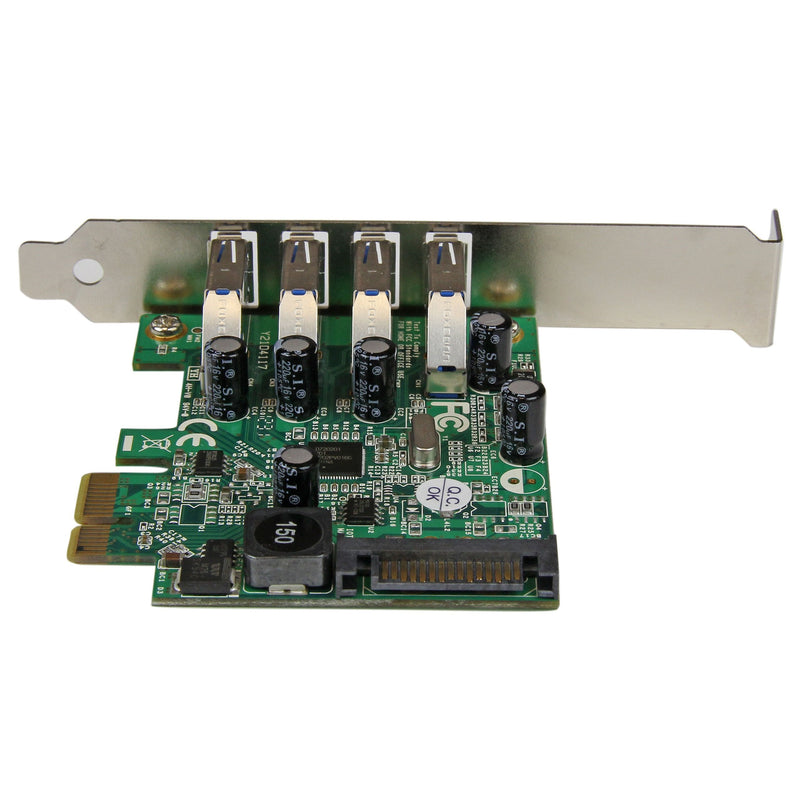  [AUSTRALIA] - StarTech.com 4-Port PCI Express SuperSpeed USB 3.0 Controller Card with UASP - USB 3.0 Expansion Card with SATA Power (PEXUSB3S4V)