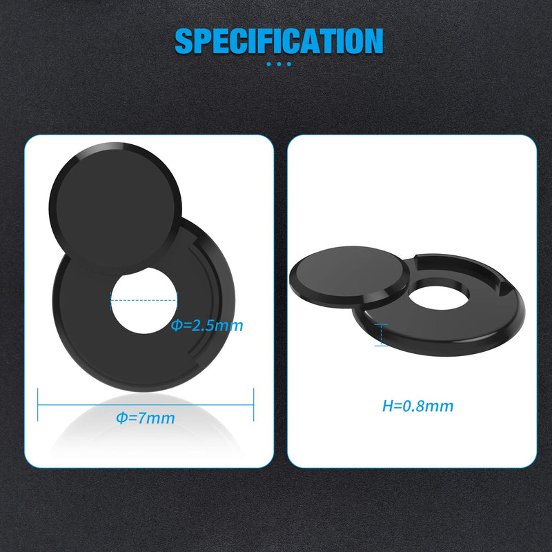  [AUSTRALIA] - 3PCS Webcam Covers Compatible with iPhone, iPad & MacBook, ICARERSPACE Hacker Prevention Slide Privacy Camera Covers for Most Phones, Tablets - Black