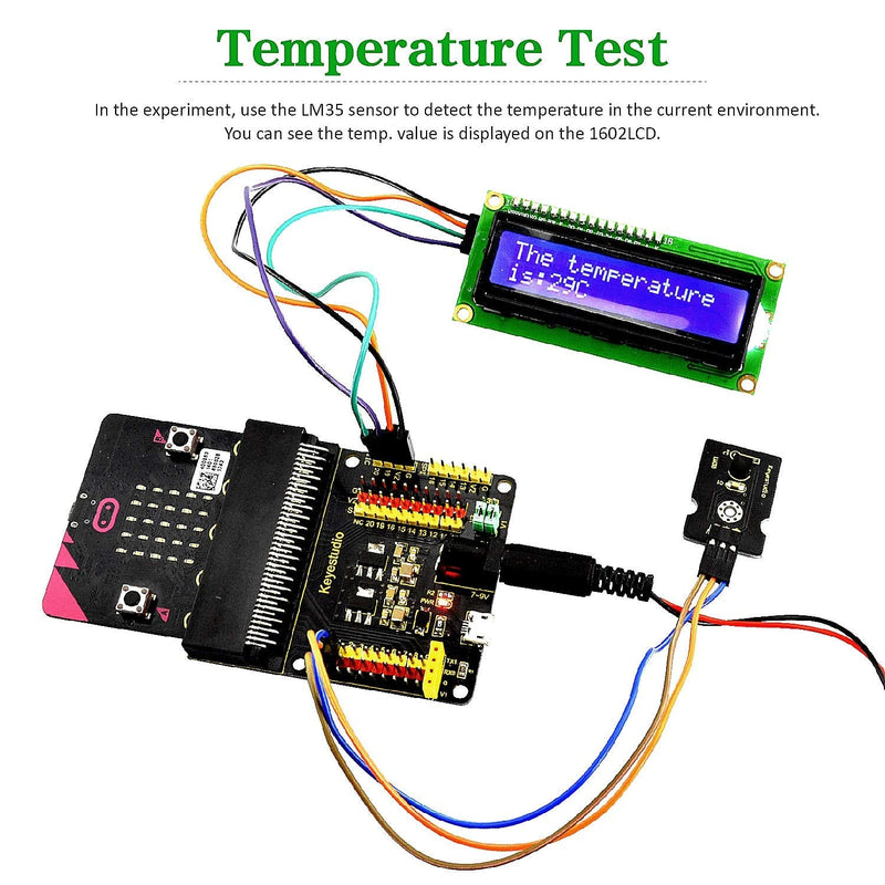  [AUSTRALIA] - KEYESTUDIO 37 Sensors in 1 Box Starter Kit for BBC Micro bit with Tutorial (Without Microbit Board), Compatible with V1.5, V2 Microbit Sensor Kit Accessories Programming Gift for Kids Adults without microbit V1.5