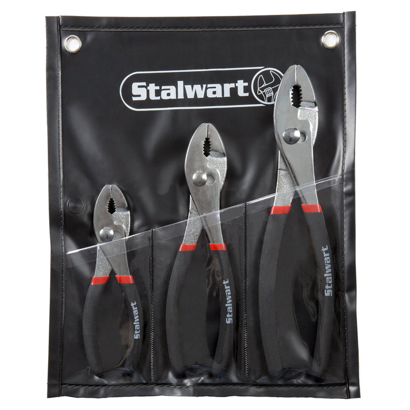  [AUSTRALIA] - Stalwart 75-HT3004 Utility Slip Joint Plier Set with Storage Pouch, 3 Piece