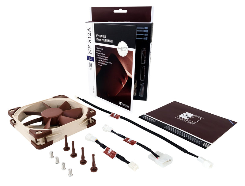  [AUSTRALIA] - Noctua NF-S12A ULN, Ultra Quiet Silent Fan, 3-Pin (120mm, Brown)