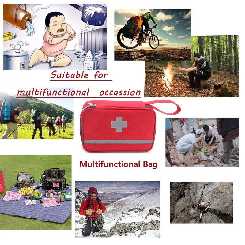  [AUSTRALIA] - First Aid Kit Bag Reflective Emergency Empty Bag Emergency Equipment Kits Gift Choice for Family,Home, Outdoors,Hiking&Camping,Car, Workplace, Office