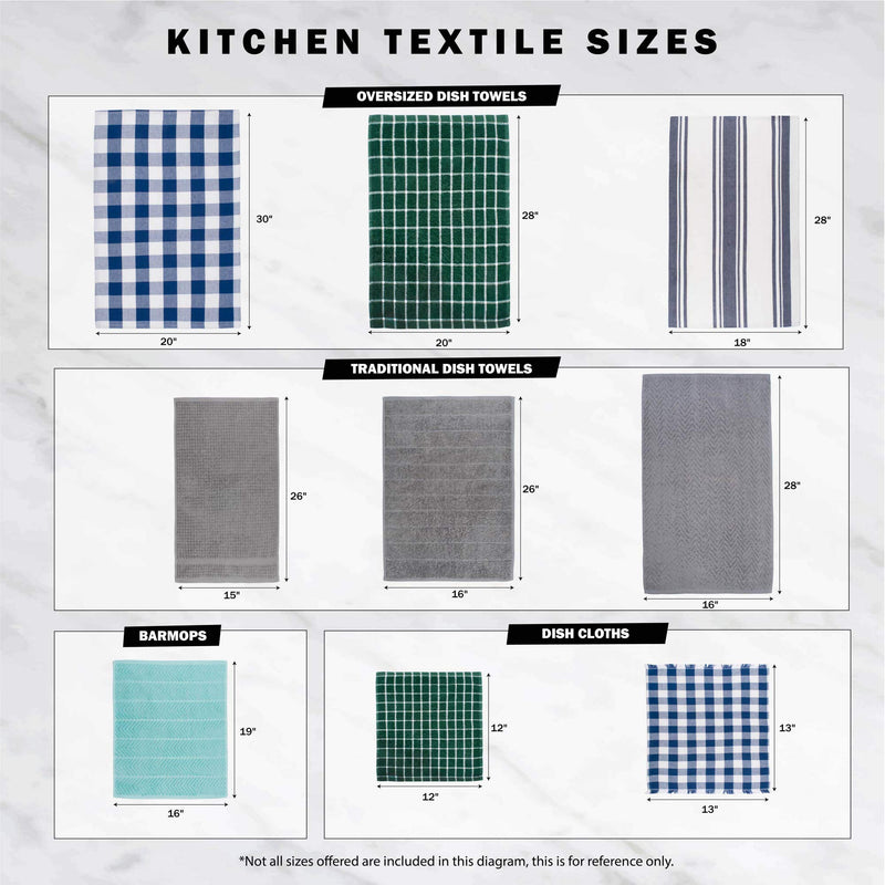  [AUSTRALIA] - DII Cotton Waffle Terry Dish Towels, 15 x 26" Set of 4, Ultra Absorbent, Heavy Duty, Drying & Cleaning Kitchen Towels-Aqua 15x26" Aqua