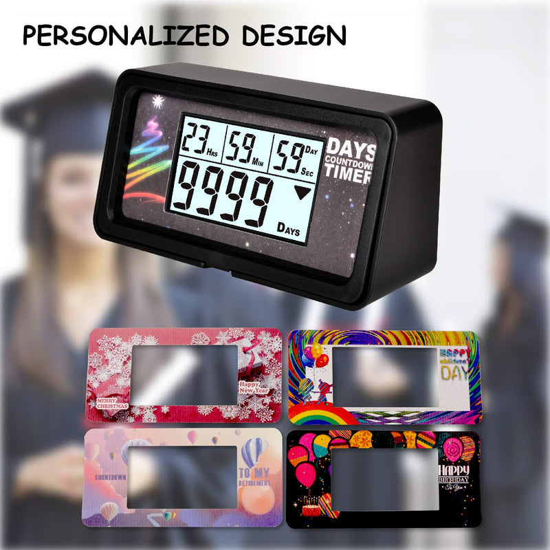 [AUSTRALIA] - Jayron Backlight Digital 9,999 Days Countdown Timer Big LCD Display Count Down for Retirement Wedding Vacation Christmas Event Classroom Cruise