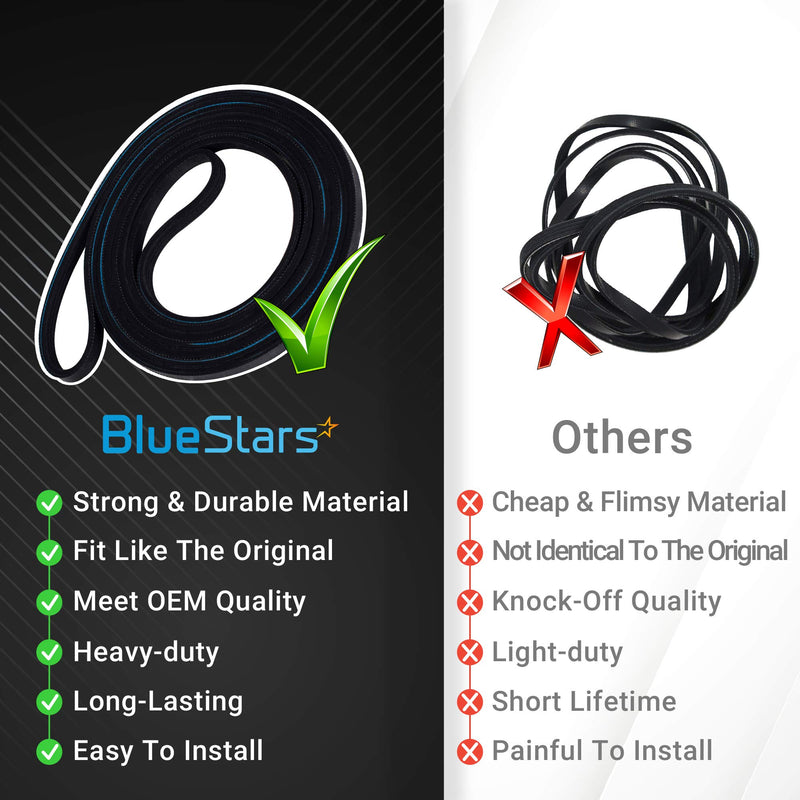 Ultra Durable 137292700 Dryer Drum Drive Belt Replacement Part by Blue Stars - Exact Fit for Frigidaire & Electrolux Dryers - Replaces WE12M29 WE12M22 WE120122 WE12M0022 AP4565702 PS3408299 134163500 - LeoForward Australia