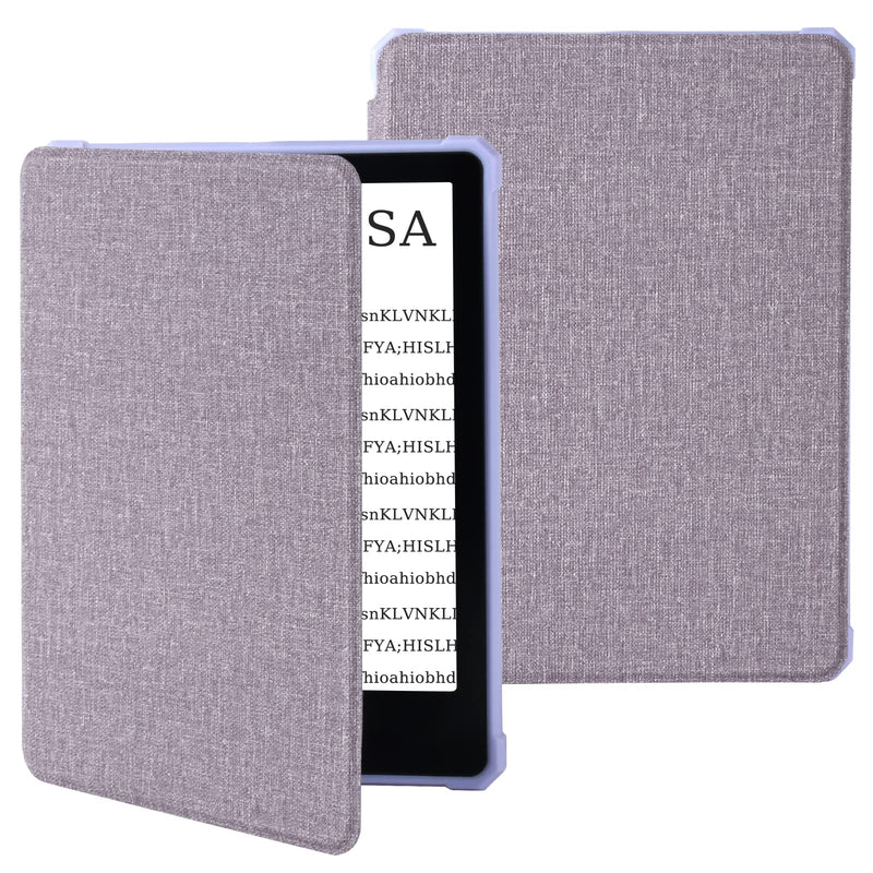  [AUSTRALIA] - TaIYanG Kindle Paperwhite Case Fabric Cover (11th Gen 2021), Auto Sleep Wake, Slim Smart Case for 6.8" Kindle Paperwhite Signature Edition and Kindle Paperwhite 11th Generation 2021 Released Purple