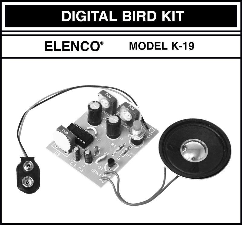  [AUSTRALIA] - Elenco  Digital Bird Soldering Kit  [ SOLDERING REQUIRED ]