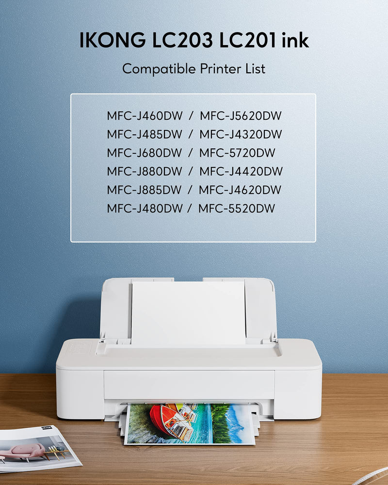  [AUSTRALIA] - Compatible Ink Cartridge Replacement for Brother LC203 LC203XL LC201 LC201XL Work with Brother MFC-J460DW J480DW J485DW J680DW J880DW J885DW MFC-J4320DW J4420DW J4620DW (2 Cyan, 2 Magenta, 2 Yellow)