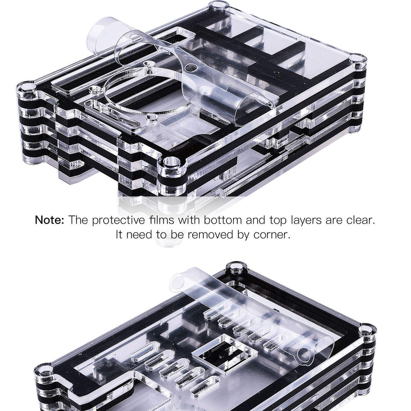  [AUSTRALIA] - Smraza Raspberry Pi 3 B+ Case with Fan, 5V 2.5A Power Supply and 3 Heat Sinks for Raspberry Pi 3 Model B+ (B Plus), 3B, 2B