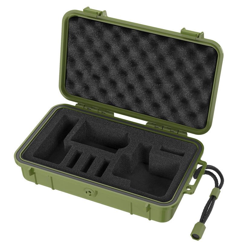  [AUSTRALIA] - Smatree Waterproof Hard Case Compatible for Gopro Hero 10/9/8/7/6/5/Hero 2018 /DJI Osmo Action, Portable, Shock, Durable (Camera and Accessories NOT Included) (Green) Green