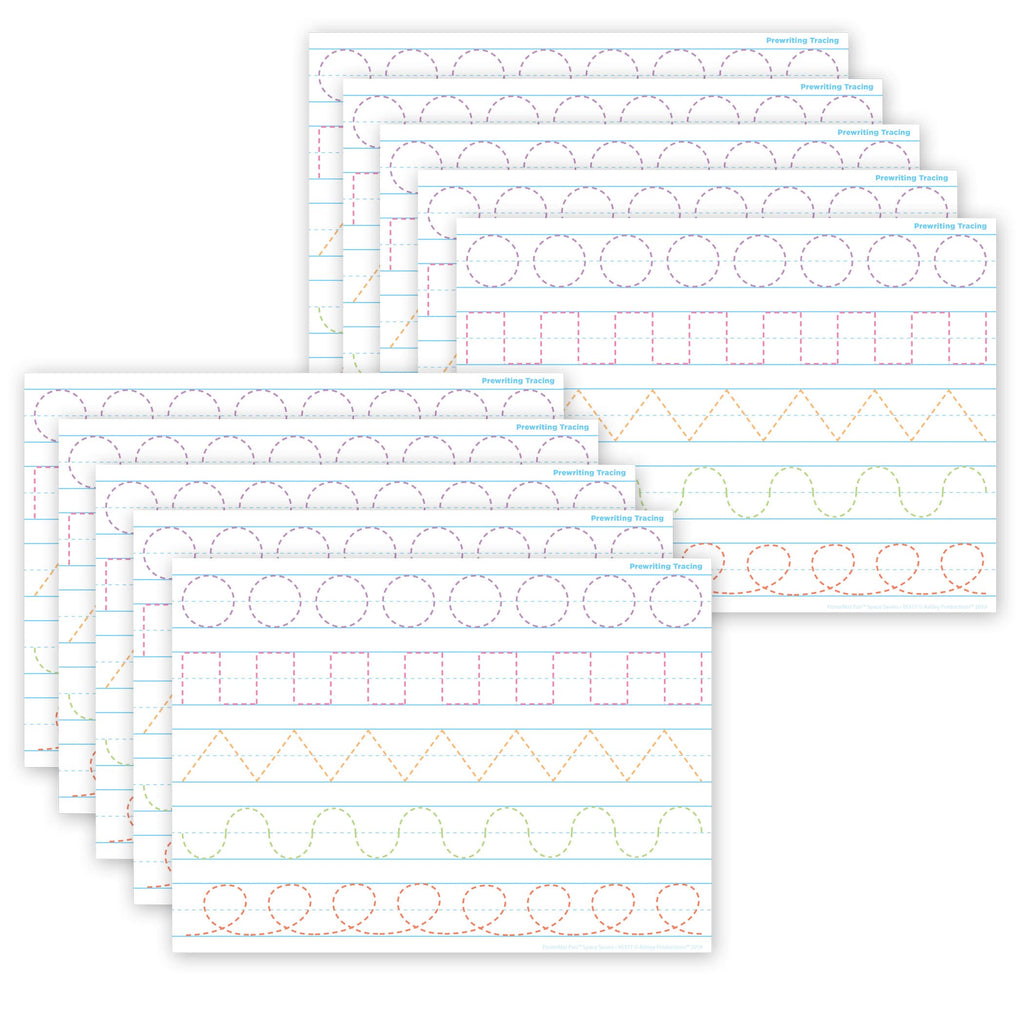  [AUSTRALIA] - 10 PACK PosterMat Pals™, Space Savers, 13" x 9.5", Smart Poly™, Prewriting Tracing 95317