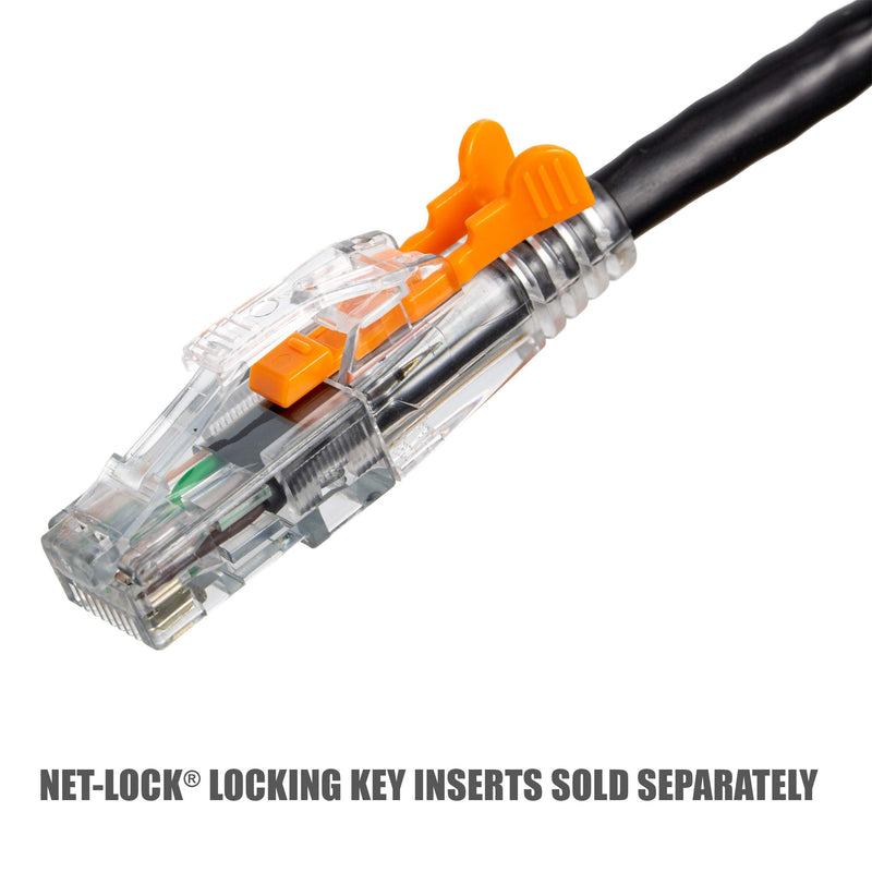  [AUSTRALIA] - NTW 10 ' Lockable CAT6 Patented net-Lock RJ45 Ethernet Network Patch Cable (UTP), Snagless, Black (NL-U6K-010BK) 10 feet