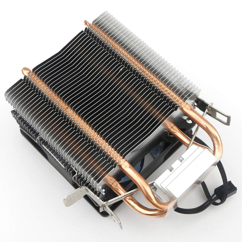  [AUSTRALIA] - JIUWU CPU Air Cooler 3-Pin Fan with 2 Heatpipes Radiator Blue LED for Intel AMD CPUs 92mm Light Quiet Cooling Fan (775 1150 1155 1151 1156)