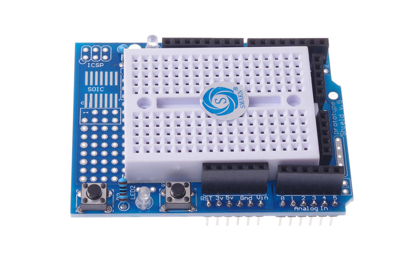 SMAKN Arduino ProtoShield Prototype Expansion Board Including Mini Bread Board - LeoForward Australia