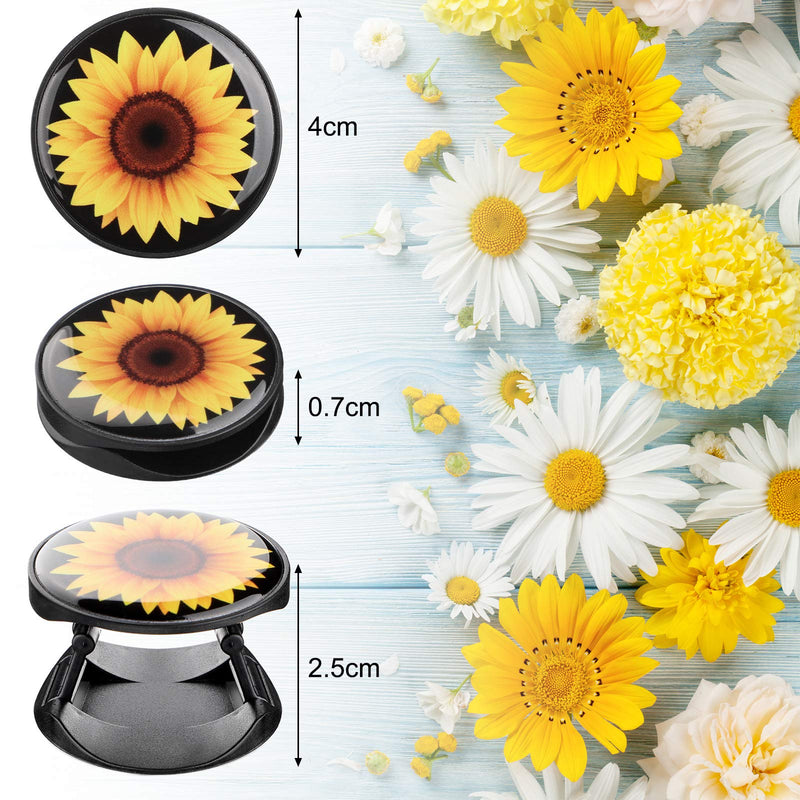 Konohan 4 Pieces Flower Expanding Stand Holder Daisy and Sunflowers Finger Stand Holders Foldable Expanding Stand Holder Phone Grip Socket Holder for Most Phone Cases and Tablets - LeoForward Australia