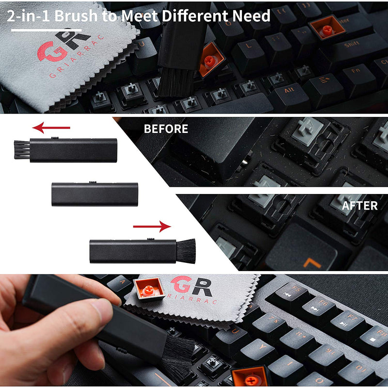 Griarrac Mechanical Keyboard O Ring Switch Dampener with Keycap Puller Remover Brush Accessory Bag, for Cherry MX Kailh Box Gateron 40A-L (150pcs) - LeoForward Australia
